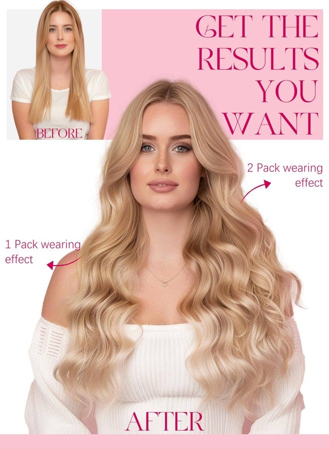 Lacer One Piece Tape in Weft Human Hair Tape ins Extensions 16 Inch Long Tape in Weft Hair Extensions Human Hair Chocolate Brown to Caramel Blonde with Brown Roots 50 Grams for Women 31.5" (80cm) - Image 5